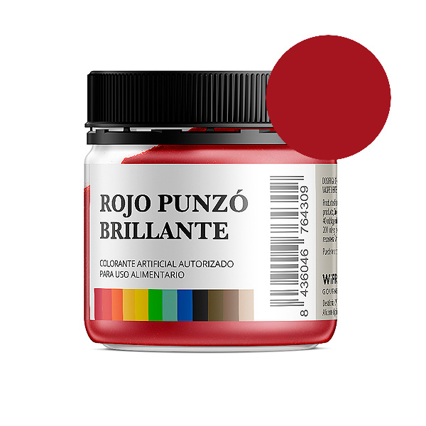 Colorante en Polvo Rojo Punzó Alimentario