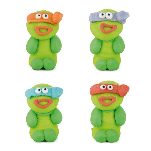 Figuras de azúcar tortugas ninja