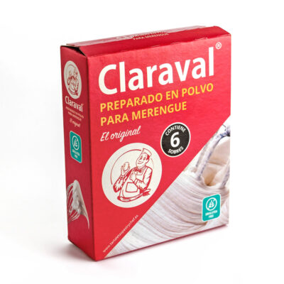 Estuche 6 sobres 12,5 gramos preparado para merengue en polvo Claraval